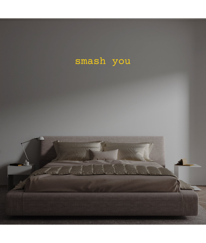 Custom text: smash you